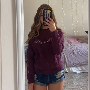 Maroon Champion crewneck